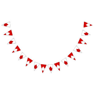 Kanadensiska Flagga Bunting Banners-Dekorationer