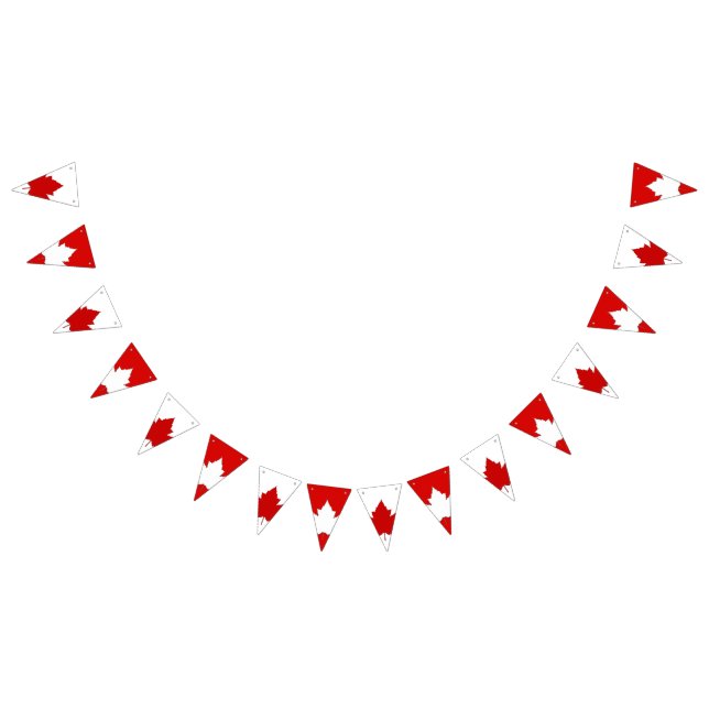 Kanadensiska Flagga Bunting Banners-Dekorationer (Alla)