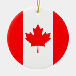 Kanadensiska Flagga, Kanada Julgransprydnad Keramik