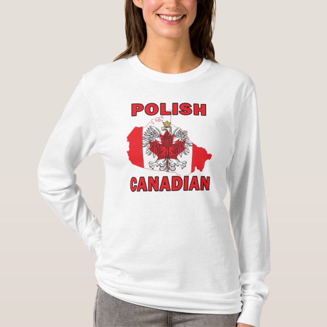 Kanadensiska Flagga Kanada Karta T-shirt (Framsida)