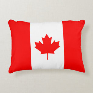 Kanadensiska Flagga Kanada Maple Löv Prydnadskudde