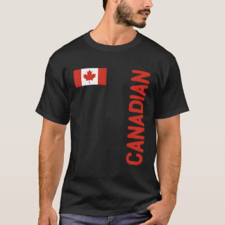 Kanadensiska Flagga och kanadensiska rötter T Shirt