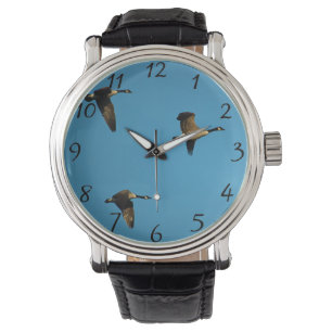 Kanadensiska gäss under flygning armbandsur