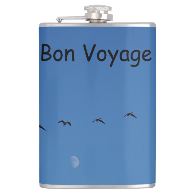 Kanadensiska gäss under flygning fickplunta (Framsidan)