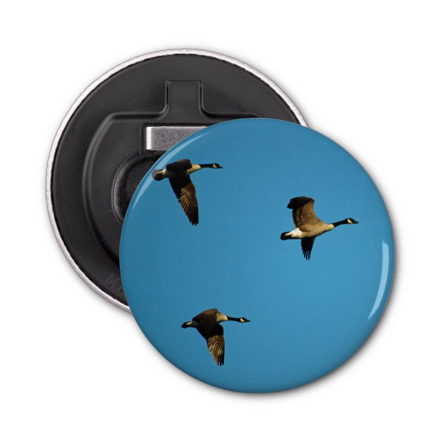 Kanadensiska gäss under flygning flasköppnare (Framsidan)