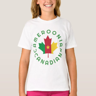 Kanadensiska kamererooniska rötter t shirt