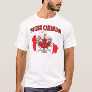 Kanadensiska Kanada Flagga Karta T-shirt