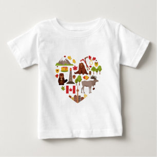 Kanadensiska Kärlek-skjortor och jacka Tee Shirt