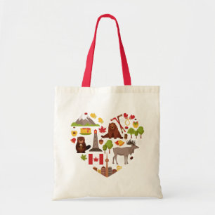 Kanadensiska Kärlek tote bags Tygkasse