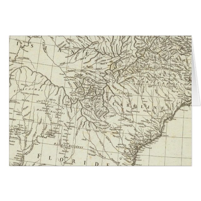 Kanadensiska Karta Hälsningskort (Framsidan Horizontal)