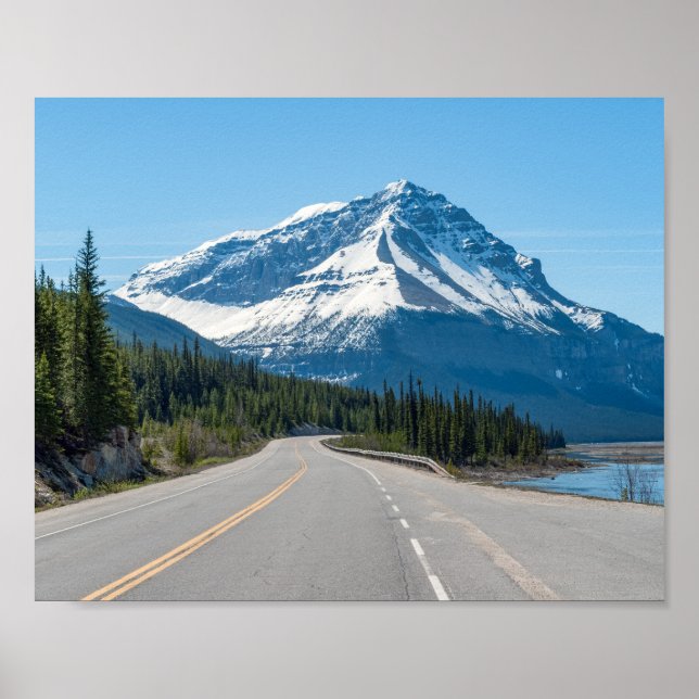 Kanadensiska Klippiga bergen - Icefields Parkway H Poster (Framsidan)