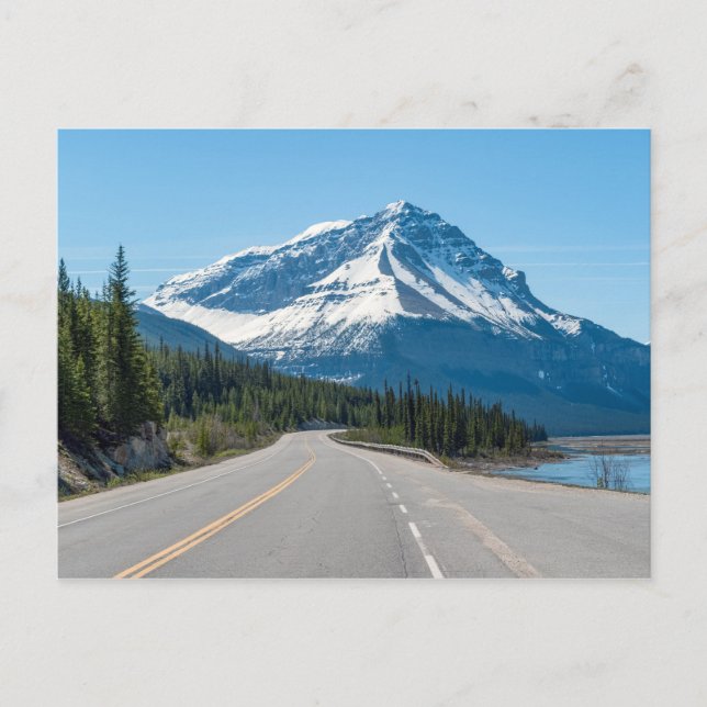 Kanadensiska Klipporna - Icefields Parkway Highway Vykort (Framsida)