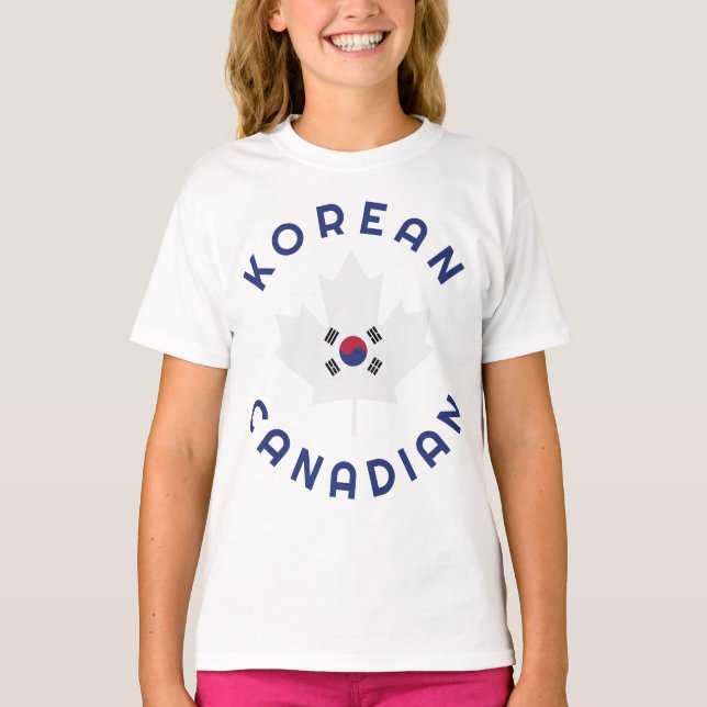 Kanadensiska koreanska rötter t shirt (Framsida)