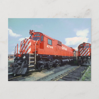 Kanadensiska Pacific Rail Lokomotiv 1979 Postkort Vykort