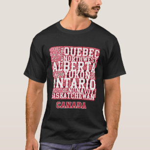 Kanadensiska provinser t shirt