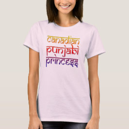 kanadensiska punjabi prinsessan lustig indian desi t-shirt