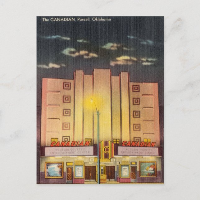 Kanadensiska, Purcell, Oklahoma Vykort (Framsida)