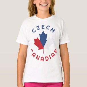 Kanadensiska tjeckiska rötter t shirt