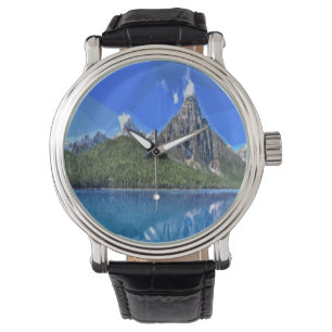 Kanadensiskt bergsfoto armbandsur