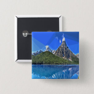 Kanadensiskt bergsfoto knapp