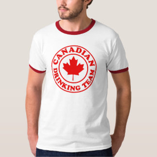 Kanadensiskt dricka lag tee shirt