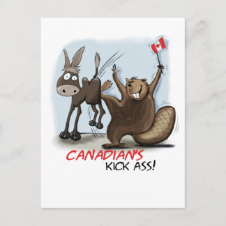 Kanadensiskt "kick Ass Postcard" Vykort