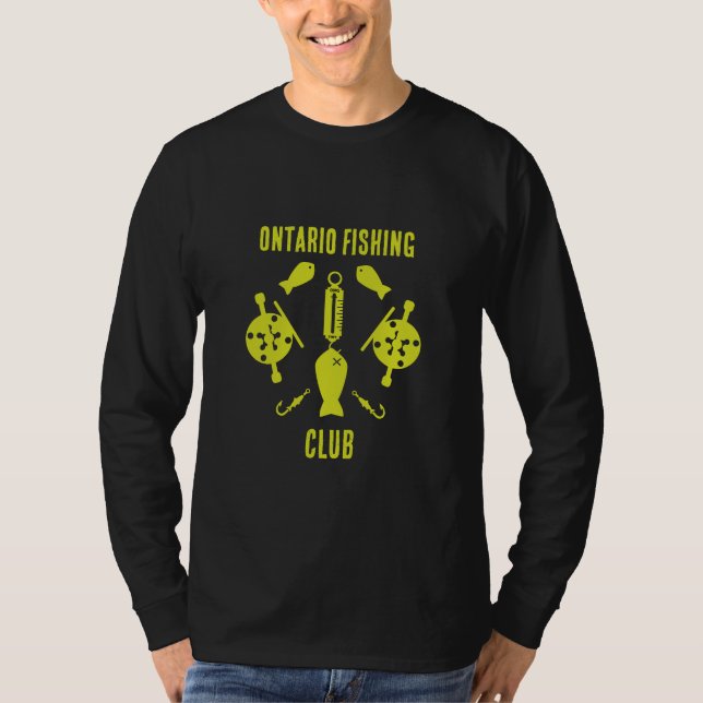 Kanadensiskt laxfiske t shirt (Framsida)