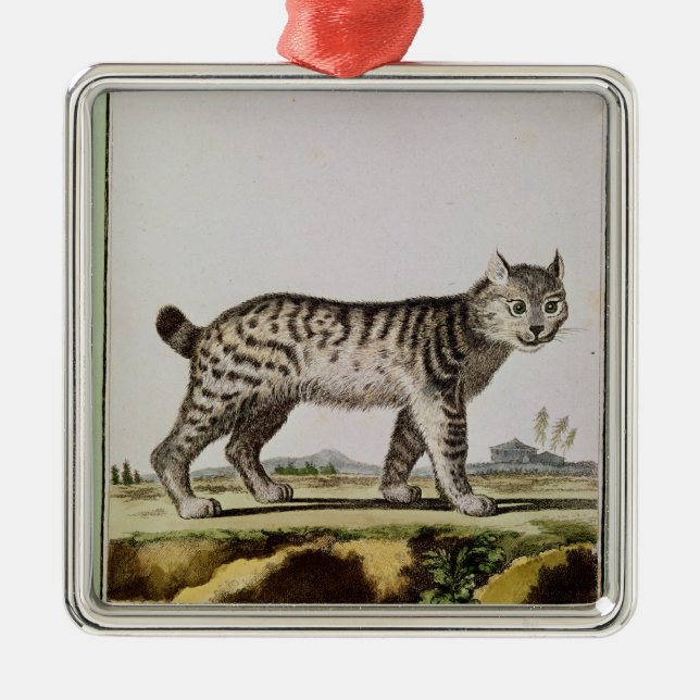 Kanadensiskt lodjur julgransprydnad metall (Framsidan)