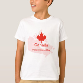 Kanadensiskt Pride Maple Löv Karta T Shirt