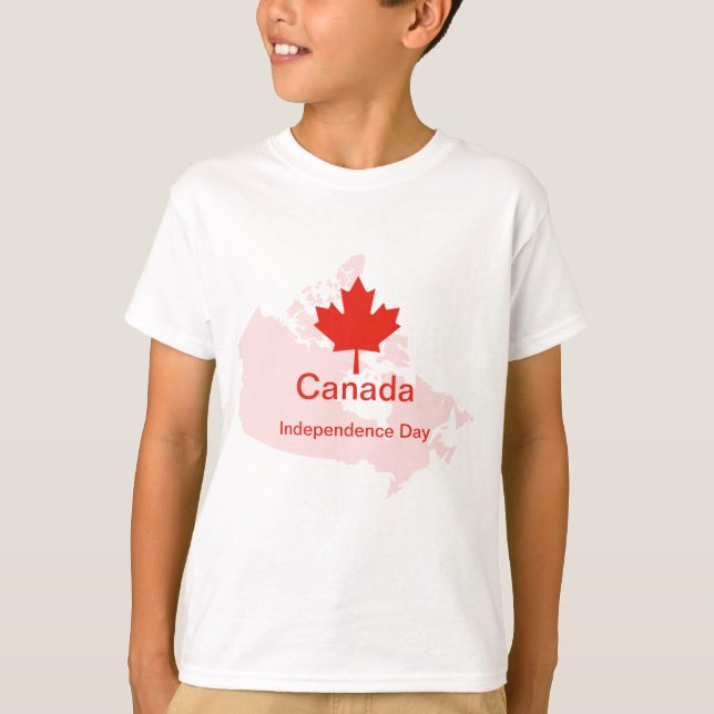 Kanadensiskt Pride Maple Löv Karta T Shirt (Framsida)