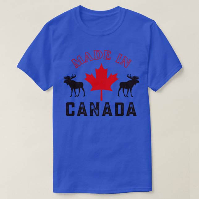 Kanadensiskt Pride som gjorts i Kanada Maple Löv T Shirt (Design framsida)