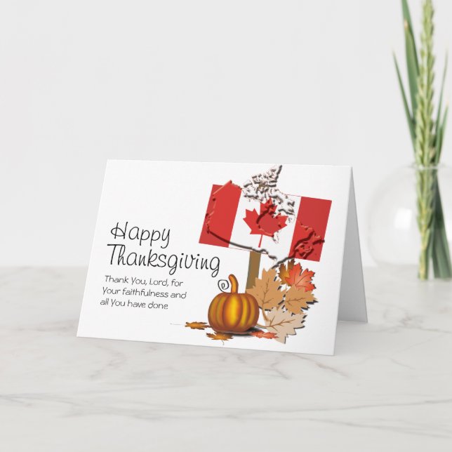 KANADIAN THANKSGIVING HELGKORT (Framsida)