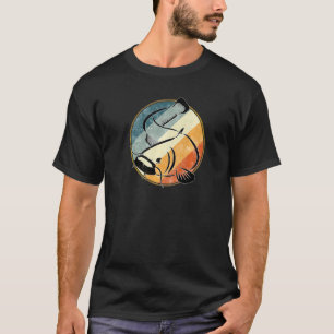 Kanadisk Dvärgmalar Retro Fiskkonst Malfiske T Shirt