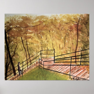 KANADISKA SCENER: MONTREAL - VATTENFÄRG POSTER