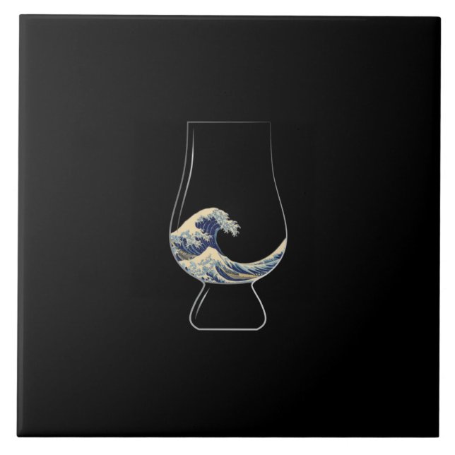 Kanagawa Glencairn Glass Kakelplatta (Framsidan)