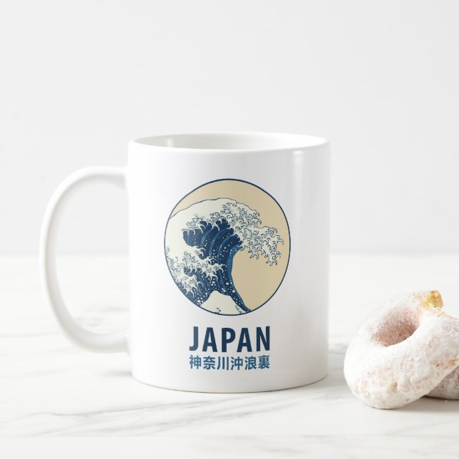 Kanagawa, Japan Kaffemugg (Med munk)