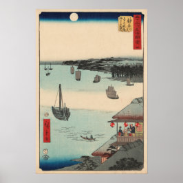 Kanagawa, Japan: Vintage Woodblock Print Poster