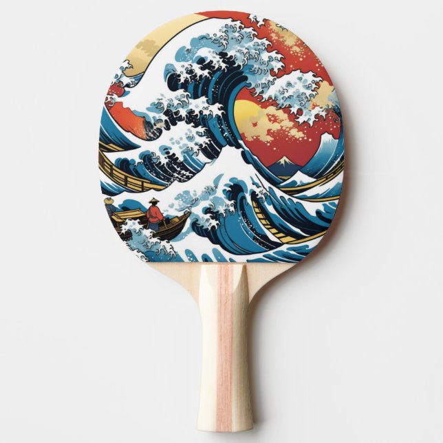 Kanagawa japanska Den stora vågen Pingisracket (Framsidan)