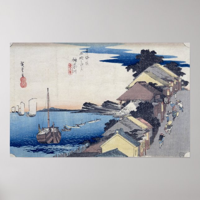 Kanagawa: Vy över Ridge Poster (Framsidan)