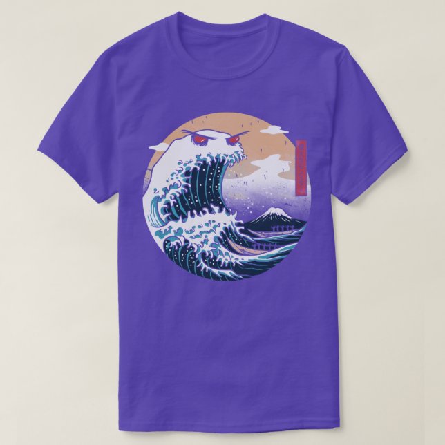 Kanagawas Underbara monster T Shirt (Design framsida)