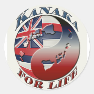 Kanaka For Life Sticker Runt Klistermärke