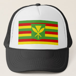 Kanaka Maoli etnisk flagga Native Hawaii Truckerkeps