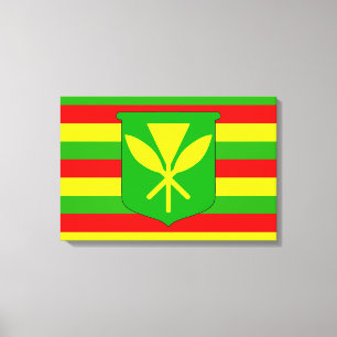Kanaka Maoli flagga Canvastryck