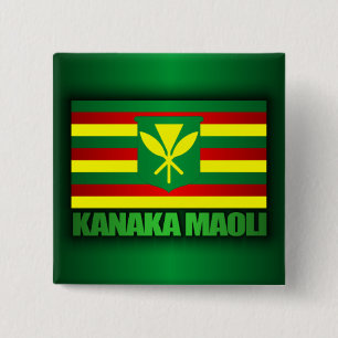 Kanaka Maoli flagga Knapp