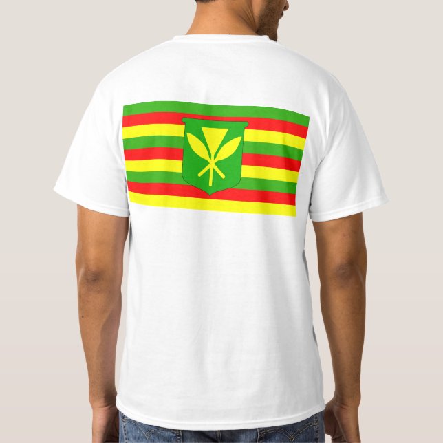 Kanaka Maoli Flagga Tröja (Baksida)