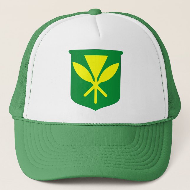 Kanaka Maoli Flagga Truckerkeps (Framsida)