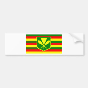 Kanaka Maoli - infödd hawaiansk flagga Bildekal