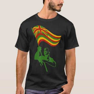 Kanaka Maoli Kung Kamehameha Wave Flagga T Shirt