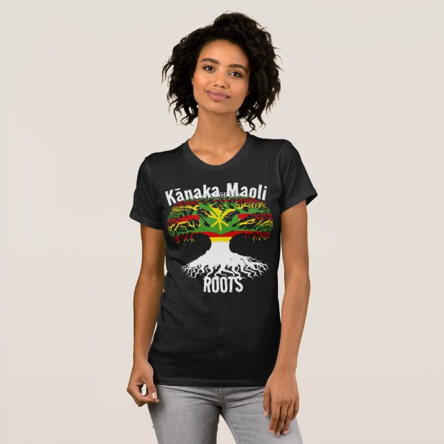 Kānaka Maoli ROOTS T Shirt (Hel framsida)