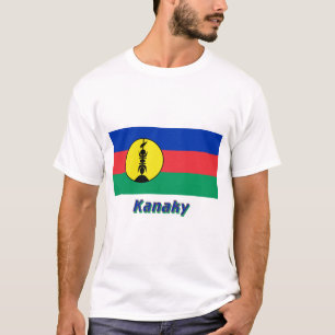 Kanaky flagga med namn t-shirt